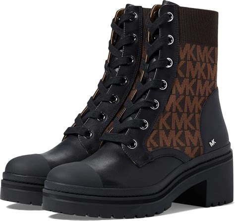 michael kors khloe boots black|Michael Kors black flat boots.